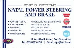 Natal Power Steering and Brake - 039 682 4158